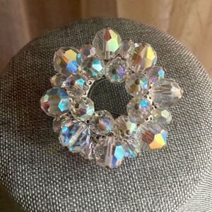 VINTAGE 1950s Aurora Borealis Brooch